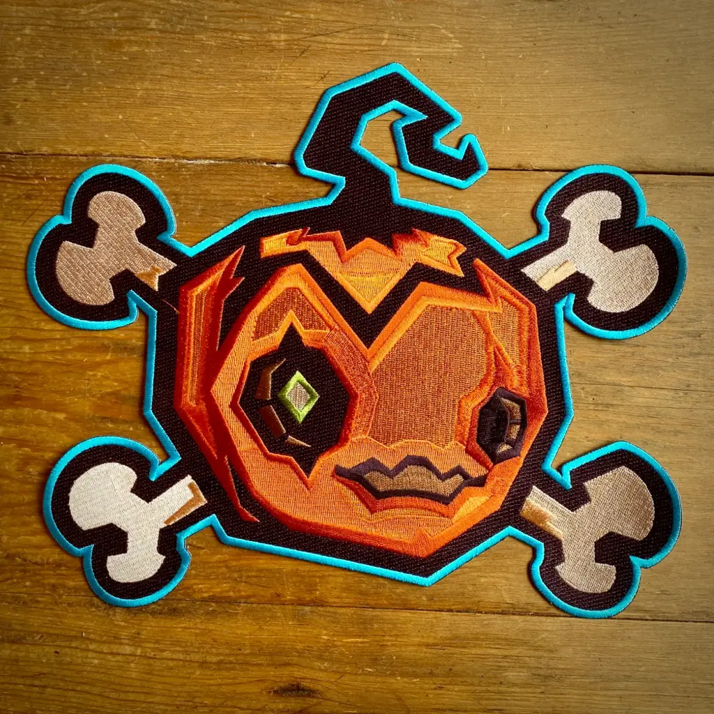 Big Jack-o-lantern Halloween Back Patch